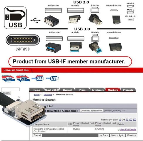 cablecc Down Angled USB 2.0 Type-A Male to Female Extension Data Flat Slim FPC Cable for FPV & Disk & Scanner & Printer 200cm in Saudi Arabia