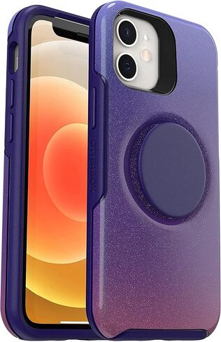 OtterBox OTTER + POP SYMMETRY SERIES حافظة لهاتف iPhone 12 Mini - بنفسجي داكن in Saudi Arabia