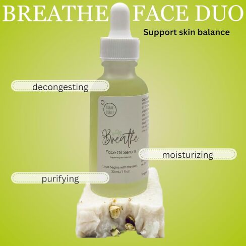 Receive Face Duo: Clean, Vegan, Cold-Pressed Rejuvenating Facial Bar & Serum with Rosehip, Geranium and Somali Myrrh is firming, regenerating, collagen-boosting, blemish-fading, emollient in Saudi Arabia