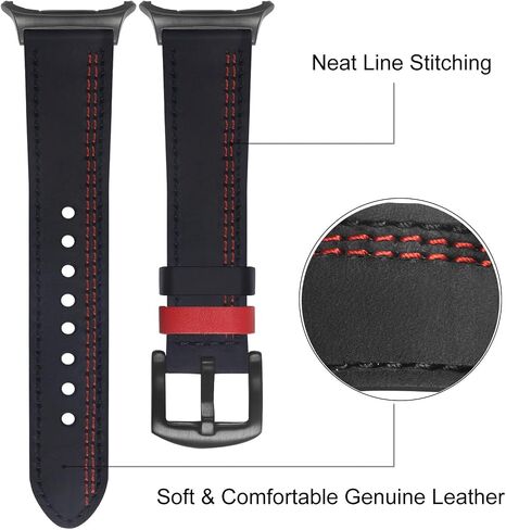 TRUMiRR One Click Band for Galaxy Watch Ultra 47mm, No Gap Leather Watchband Replacement Strap for Samsung Galaxy Watch Ultra 47mm (2024) in Saudi Arabia