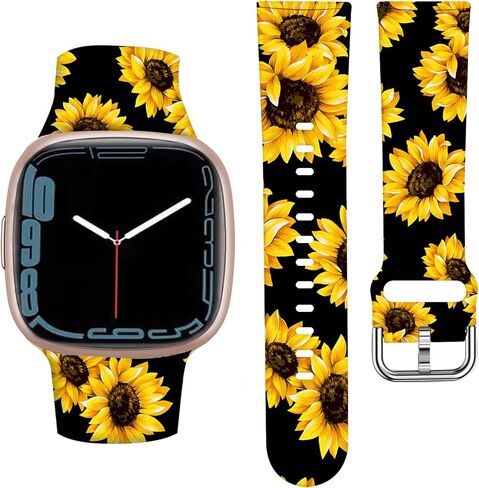 ANDRIU Compatible with Versa 4/Versa 3/Sense/Sense 2 Band for Women Girl, Cute Fadeless Replacement Sport Band Strap for Versa 4/Versa 3 Smartwatch in Kuwait