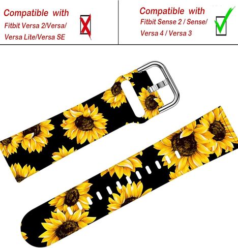 ANDRIU Compatible with Versa 4/Versa 3/Sense/Sense 2 Band for Women Girl, Cute Fadeless Replacement Sport Band Strap for Versa 4/Versa 3 Smartwatch in Kuwait