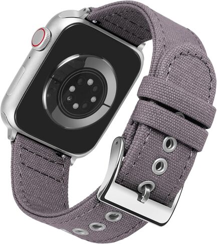 BINLUN Compatible with Apple Watch Band Canvas 38mm 40mm 41mm 42mm 44mm 45mm 49mm for Men Women, Fabric Sport Replacement Strap Fit for iWatch Bands Ultra/Ultra 2/SE/SE2/Series 9 8 7 6 5 4 3 2 1 in Kuwait