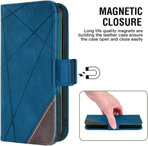 Asuwish Compatible with OnePlus Nord N10 5G Wallet Case and Tempered Glass Screen Protector Flip Card Holder Stand Cell Phone Cover for One Plus N 10 G5 1 Plus 10N 1plus One+ 1+ N105G Women Men Blue in Kuwait