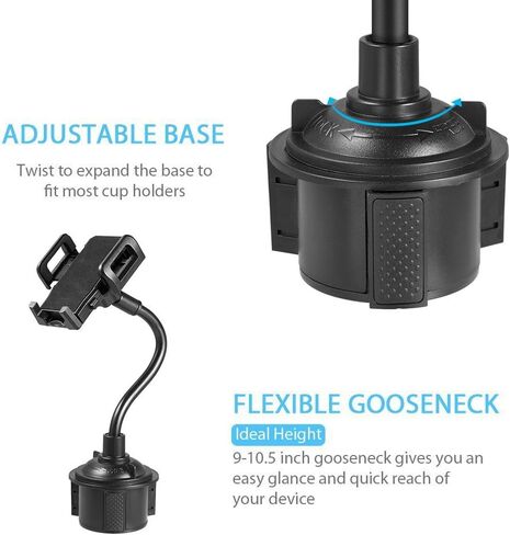 حامل كأس للهاتف الخلوي للسيارة متوافق مع Motorola Moto G Power 5g (2024)، Moto G 5g (2024)، G Play (2024)، Edge (2023)، g Stylus 5g (2023)، G Stylus (2023)، Edge+ ( 2023)، G5g (2023) in Kuwait