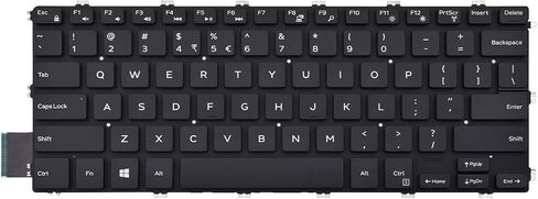 لوحة مفاتيح بديلة متوافقة مع Dell Inspiron 5480 5481 5482 5485 5488 5491 5580 5581 5582 5585 5588 5591 7586 7386 7580 / Vostro 5481 5581 كمبيوتر محمول بدون إطار (بدون إضاءة خلفية) in Saudi Arabia