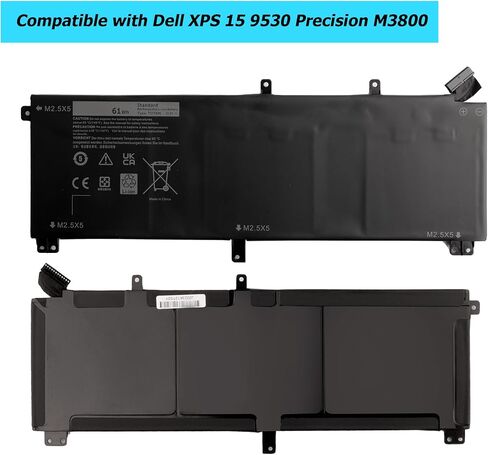 [NEW] T0TRM 61Wh Laptop Replacement Battery for Dell XPS 15 9530 Precision M3800 Battery TOTRM H76MV 7D1WJ. in Saudi Arabia