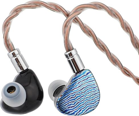 Linsoul 7 هرتز Aurora في شاشة الأذن، 1 DD+1 Planar +2 BA IEM سماعات مع أغطية مطبوعة ثلاثية الأبعاد، سماعات أذن سلكية للألعاب، كابل ثنائي السنون قابل للفصل لعشاق الموسيقى الصوتي in Saudi Arabia