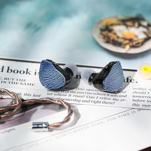 Linsoul 7 هرتز Aurora في شاشة الأذن، 1 DD+1 Planar +2 BA IEM سماعات مع أغطية مطبوعة ثلاثية الأبعاد، سماعات أذن سلكية للألعاب، كابل ثنائي السنون قابل للفصل لعشاق الموسيقى الصوتي in Saudi Arabia
