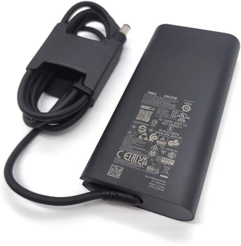 Dell 180W Barrel 7.4mm GAN Laptop Charger, Precision 7680 7670 7770 7780 AC Adapter, Black, HA180PM210 in Saudi Arabia