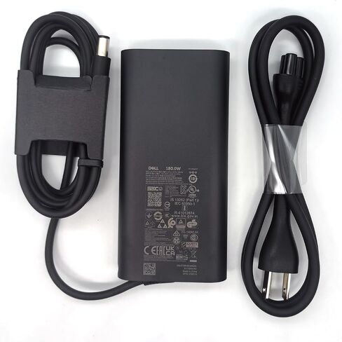 Dell 180W Barrel 7.4mm GAN Laptop Charger, Precision 7680 7670 7770 7780 AC Adapter, Black, HA180PM210 in Saudi Arabia