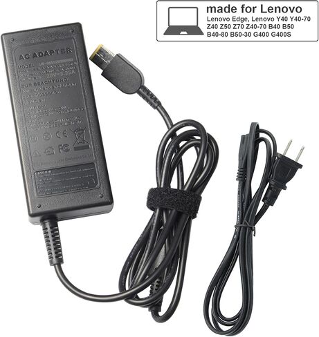 Tree.NB 20V 3.25A 65W محول تيار متردد للكمبيوتر المحمول برأس USB مستطيل لجهاز Lenovo Thinkpad T470 T470S T460 E531 E570 E560 L470 L460 L440 T440 T450 T540P X270 X250 X240 شاحن الكمبيوتر المحمول مع محول الطاقة in Saudi Arabia