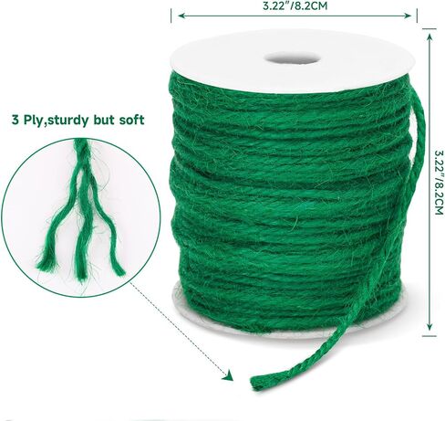KINGLAKE Jute Twine String 3mm Black Twine Heavy Duty Twine String 328 Feet Long String for Crafts, Gift Wrapping, Packing, Home Decor and Halloween Decoration in Saudi Arabia