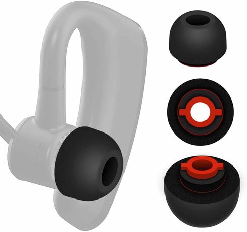 3 قطع من رؤوس الإسفنج الذكي لجهاز Voyager Legend 5200، بديلة صغيرة ومتوسطة وكبيرة 3 مقاسات تقلل الضوضاء، سماعات أذن مريحة متوافقة مع Plantronics Voyager 5200 - أسود in Kuwait