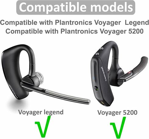 3 قطع من رؤوس الإسفنج الذكي لجهاز Voyager Legend 5200، بديلة صغيرة ومتوسطة وكبيرة 3 مقاسات تقلل الضوضاء، سماعات أذن مريحة متوافقة مع Plantronics Voyager 5200 - أسود in Kuwait