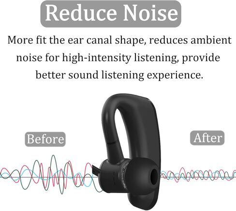 3 قطع من رؤوس الإسفنج الذكي لجهاز Voyager Legend 5200، بديلة صغيرة ومتوسطة وكبيرة 3 مقاسات تقلل الضوضاء، سماعات أذن مريحة متوافقة مع Plantronics Voyager 5200 - أسود in Kuwait