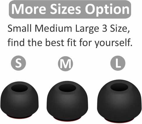 3 قطع من رؤوس الإسفنج الذكي لجهاز Voyager Legend 5200، بديلة صغيرة ومتوسطة وكبيرة 3 مقاسات تقلل الضوضاء، سماعات أذن مريحة متوافقة مع Plantronics Voyager 5200 - أسود in Kuwait