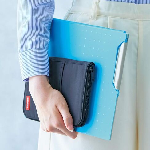 LIHITLAB LAB حقيبة قلم/قلم رفيعة، عريضة، 0.7 × 5.5 × 8.5 بوصة، أصفر أخضر (A7653-6) in Kuwait