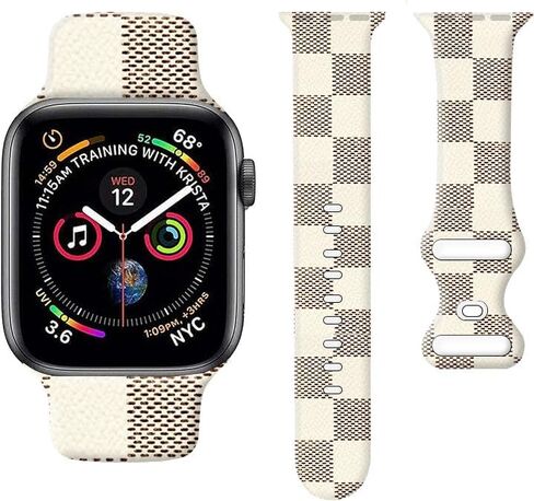 Sport Watch Bands Compatible with Apple Watch Band 38mm 40mm 41mm for Women Men, Adjustable Soft Silicone Replacement Smartwatch Wristband for iWatch Series 7 6 5 4 3 2 1 SE(d) in Saudi Arabia