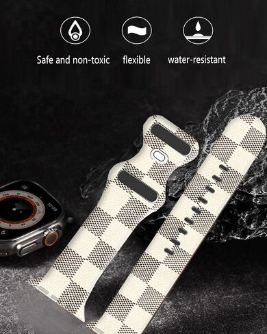 Sport Watch Bands Compatible with Apple Watch Band 38mm 40mm 41mm for Women Men, Adjustable Soft Silicone Replacement Smartwatch Wristband for iWatch Series 7 6 5 4 3 2 1 SE(d) in Saudi Arabia