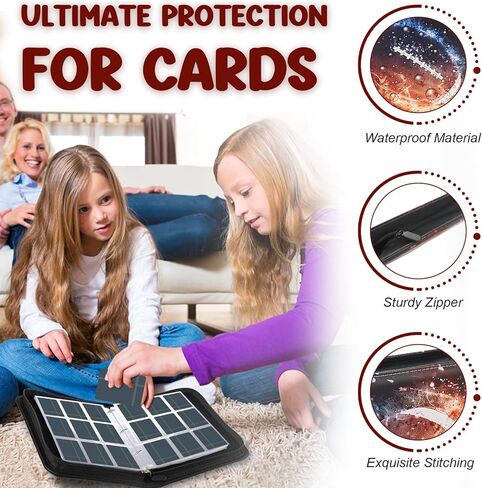 900 Pockets Baseball Card Binder, HYMENEX 9-Pocket Trading Card Binder Sports Card Binder Collectible Trading Card Albums with 50 Removable Sleeves for Baseball Cards, Sports Cards, Game Cards in Saudi Arabia