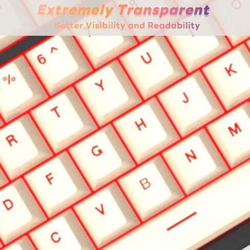 PBT Keycaps, Mechanical Keyboard Keycaps 60 Percent Purple 106 Keycap Set Custom Keycap Set, Shine Through Keycaps OEM Profile, Universal Compatiability for 100%, 75%, 65%, 60% Keyboard - Purple in Saudi Arabia