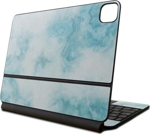غلاف من ألياف الكربون متوافق مع لوحة مفاتيح Apple Magic Keyboard لجهاز iPad Air 11 بوصة (M2) 2024 - تنين أحمر - غطاء لاصق واقٍ من الفينيل 3M ممتاز - سهل الاستخدام | صُنع في الولايات المتحدة الأمريكية بواسطة MightySkins in Saudi Arabia