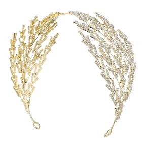 Coucoland Wedding Headpiece for Bride - Hair Jewelry Wedding Headband Tiara Leaf Headband Crown Tiara Bridal Silver Headpiece