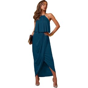 KOH KOH Womens Long Sexy Bridesmaid Wedding Guest Dressy Cocktail Maxi Dress