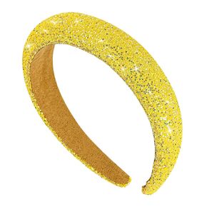 Vin Beauty Rhinestone Headband Glitter Non-Slip Wide Headband Solid Hair Band Purple Cute Hairbands Bridal Hair Hoop Wedding Hair Styling Accessories for Women Girls