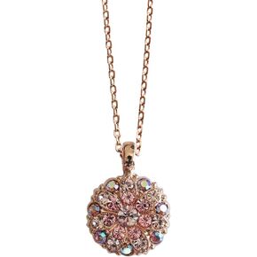 قلادة ماريانا جارديان انجل كريستال بقلادة، 16 بوصة فلامينجو وردي وردي ذهبي 5212 319mr in Kuwait