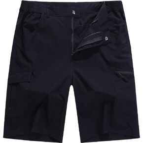 Men's Quick Dry Cargo Hiking Shorts Stretchy Lightweight 5 Pockets Camping Cycling Fishing Work Shorts