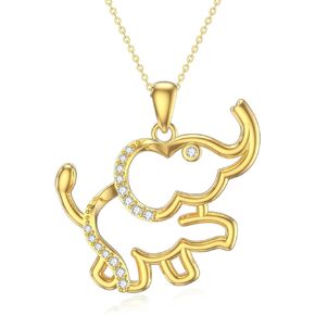 Elephant Necklace 925 Sterling Silver Small Elephant Necklaces for Women Cute Mini Elephants Jewelry Gifts for Girls Women Daughter Teen Girls Birthday Gifts
