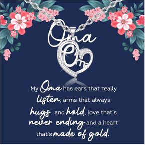 Lywjyb Birdgot Oma Gift Grandmother Gift Grandma Jewelry Gifts for Grandma from Granddaughte