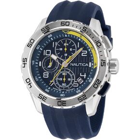 Nautica Men's NAPNSS301 NST 101 Blue Silicone Strap Watch