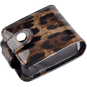 kilofly Genuine Leather Double Lipstick Case Cosmetic Makeup Holder + Gift Box