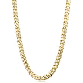 14k Gold Filled 8.1 Mm Miami Cuban Curb Link Chain Necklace (24 or 26 inch) | Chunky Link Jewelry for Men