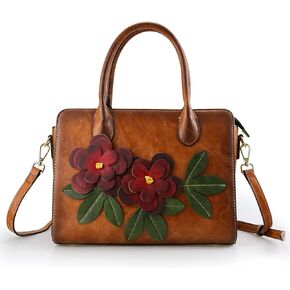 Handbags for Women Leather Shoulder Bag Top Handle Satchel Ladies Crossbody Purse
