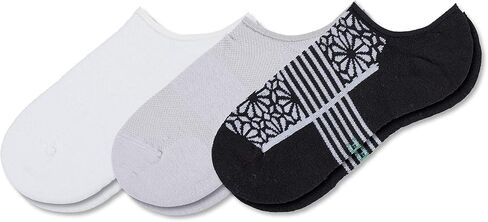 HUE Women's Eco Sport Cushion No Show 3 Pair Pack in Saudi Arabia