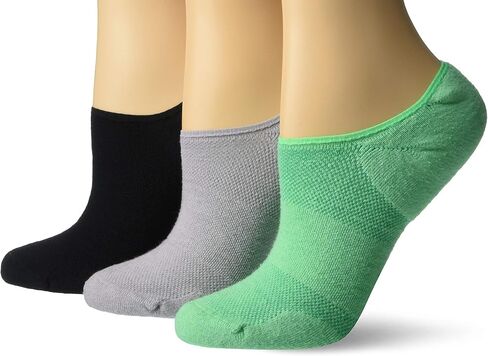 HUE Women's Eco Sport Cushion No Show 3 Pair Pack in Saudi Arabia