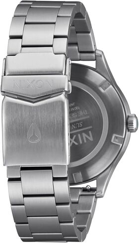 NIXON Sentry Solar A1346-100m Water Resistant Stainless Steel Solar Powered Analog Watch (40 mm Watch Face, 20-18 mm Custom Tapered Stainless Steel Band) in Saudi Arabia