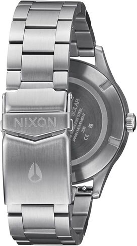 NIXON Sentry Solar A1346-100m Water Resistant Stainless Steel Solar Powered Analog Watch (40 mm Watch Face, 20-18 mm Custom Tapered Stainless Steel Band) in Saudi Arabia