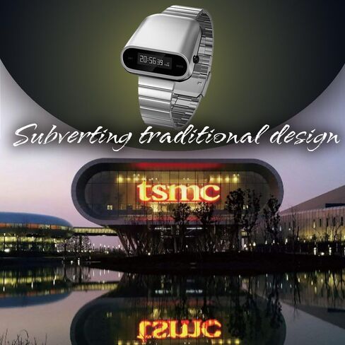 38® Stainless Steel Sports/Commercial Digital Retro Watch for Men and Women Tech Future Style Fashion Racing Wristwatch in Kuwait