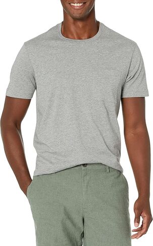 تي شيرت Goodthreads للرجال بأكمام قصيرة ورقبة دائرية وجيب من القطن الناعم in Kuwait
