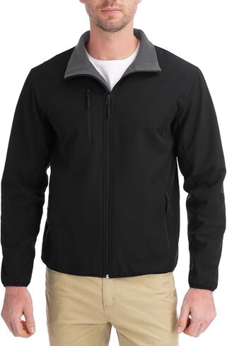 fit space Men's Athletic Insulated Jacket Lightweight Fleece Outerwear Windbreaker Running Cycling Hiking in Kuwait