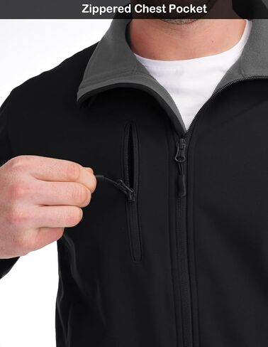 fit space Men's Athletic Insulated Jacket Lightweight Fleece Outerwear Windbreaker Running Cycling Hiking in Kuwait