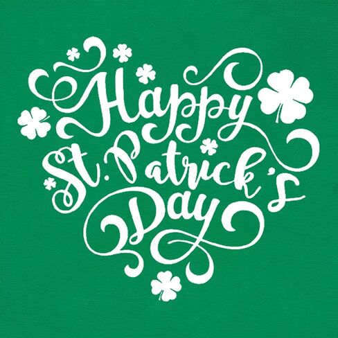 Happy St Patrick's Day Cotton Shirt for Women Clover Graphic Print Summer Athletic Short Sleeve Roundneck Casual Tee Tops in Saudi Arabia