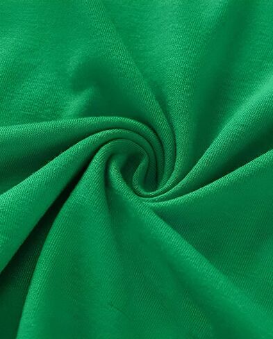 Happy St Patrick's Day Cotton Shirt for Women Clover Graphic Print Summer Athletic Short Sleeve Roundneck Casual Tee Tops in Saudi Arabia