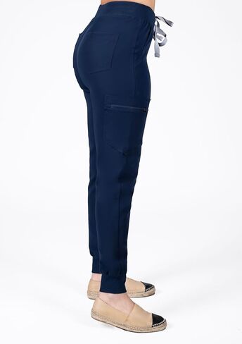 Yiyus Uniforms- Women's Joggers Yoga Pants Lightweight Athletic Tapered Causal Lounge Pants for Workout, Running in Saudi Arabia