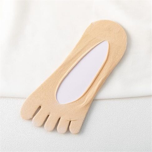 جوارب ببطانة غير مرئية بخمسة أصابع من No Show، جوارب عند أصابع القدم للسيدات، 5 أزواج in Kuwait